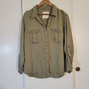 Mossimo Supply Co. Khaki Green Shirt